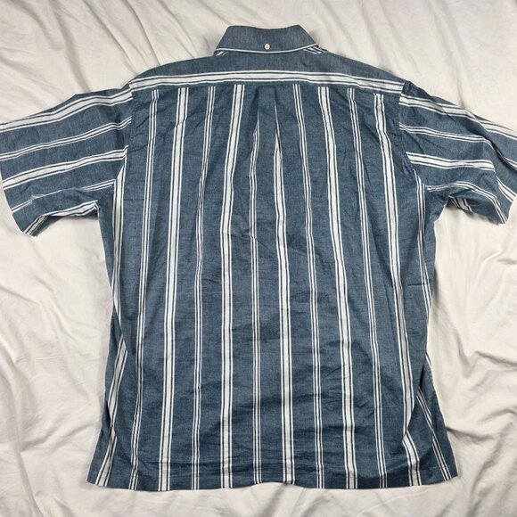 Reyn Spooner Classic Mens Size XL Blue White Striped Button Up Shirt Casual - Picture 2 of 9